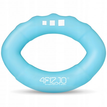 Еспандер кистьовий силіконовий 4FIZJO Medium 18 кг Sky Blue (P-5907739313744)