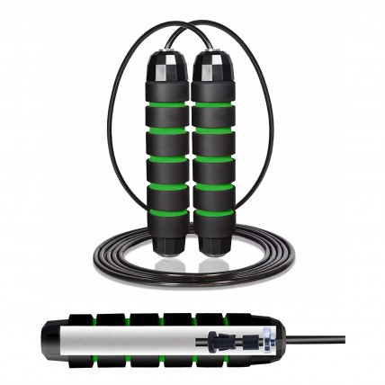 Скакалка скоростная для кроссфита Cornix Speed Rope Classic XR-0148 Black/Green