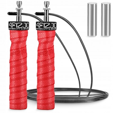 Скакалка швидкісна для кросфіту 4FIZJO Speed Rope PRO+ Red (P-5907739313171)