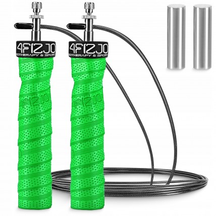 Скакалка швидкісна для кросфіту 4FIZJO Speed Rope PRO+ Green (P-5907739313195)
