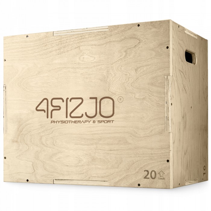 Бокс пліометричний 4FIZJO 3 в 1 60 x 50 x 40 см дерев'яний (P-5907739315403)