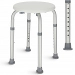 Стілець-табурет 4FIZJO для ванної та душу, регульований White/Grey (P-5905973403382)
