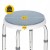 Стул-табурет поворотный 4FIZJO для ванной и душа, регулируемый White/Grey (P-5905973403412)