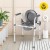 Кресло 4FIZJO для ванной и душа, регулируемое, со спинкой и подлокотниками White/Grey (P-5905973403405)