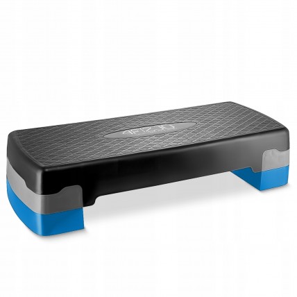 Степ-платформа 2-ступенчатая 4FIZJO 69 х 28 х 10-15 см Black/Blue (P-5907222931370)