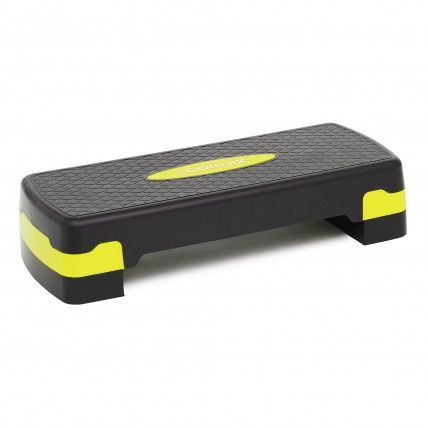 Степ-платформа 2-ступінчаста Cornix 68 х 28 х 10-15 см XR-0192 Black/Yellow