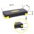 Степ-платформа 2-ступенчатая Cornix 68 х 28 х 10-15 см XR-0192 Black/Yellow