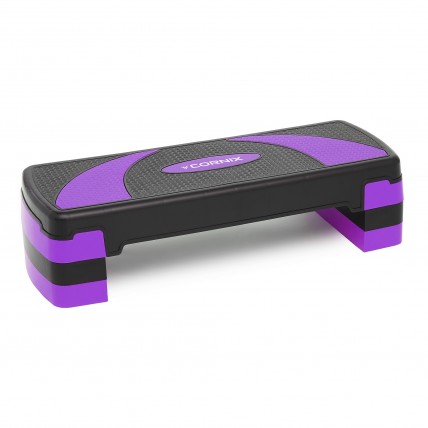 Степ-платформа 3-ступенчатая Cornix 78 х 29 х 10-20 см XR-0183 Black/Purple