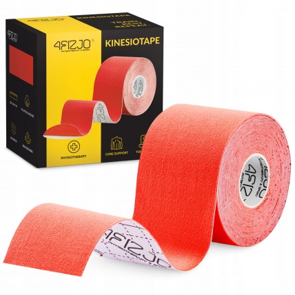Лента кинезиологическая (кинезио тейп) 4FIZJO 5 см x 5 м Red (P-5907739318800)