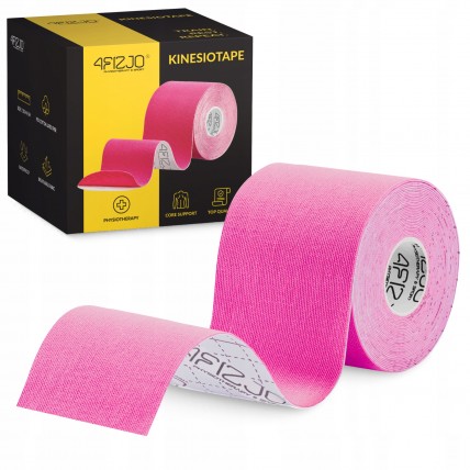 Лента кинезиологическая (кинезио тейп) 4FIZJO 7.5 см x 5 м Pink (P-5907739318893)