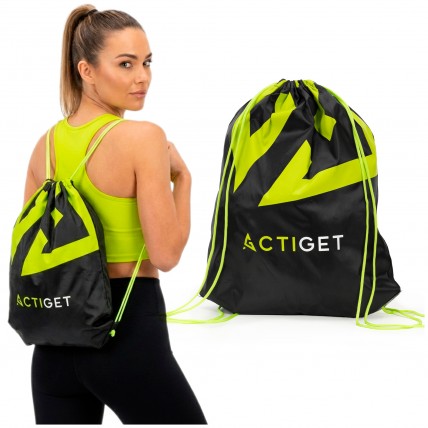 Сумка для обуви Actiget 20 л спортивная сумка со шнурком ACT0179 Black Сумка для обуви Actiget 20 л спортивная сумка со шнурком ACT0179 Black