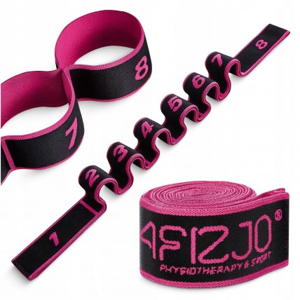 Еспандер з петлями для розтяжки 4FIZJO 90 см Black/Pink (P-5907739313782)