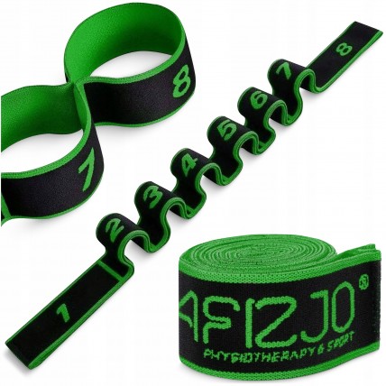 Еспандер з петлями для розтяжки 4FIZJO 90 см Black/Green (P-5907739313799)