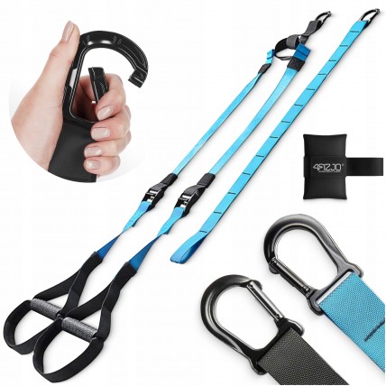 Петлі для функціонального тренінгу 4FIZJO TRX Black/Sky Blue (P-5907739311016)