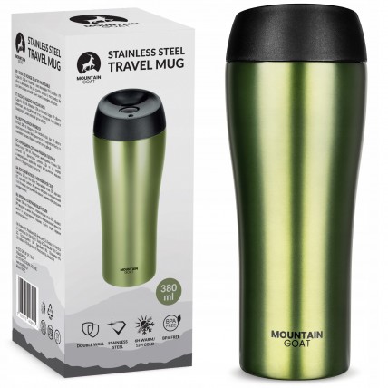 Термокружка Mountain Goat Travel 0.38 л Green (P-5905973406949) Термокружка Mountain Goat Travel 0.38 л Green (P-5905973406949)