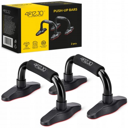 Упоры для отжиманий 4FIZJO Push-up Bars Black/Red (P-5907739310392)