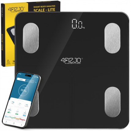 Весы напольные аналитические 4FIZJO Lite до 180 кг Black (P-5905973404044)