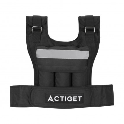 Жилет-утяжелитель для тренировок Actiget 20 кг со сменным весом ACT0124 Black