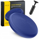 Балансировочная подушка-диск 4FIZJO MED+ 33 см сенсомоторная, массажная Blue (P-5907739312655)