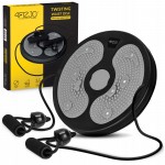 Диск здоровья для талии 4FIZJO Mini Twister с эспандерами Black/Grey (P-5905973402149)