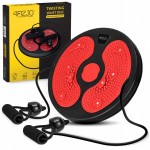 Диск здоровья для талии 4FIZJO Mini Twister с эспандерами Black/Red (P-5905973402132)