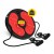 Диск здоров'я для талії 4FIZJO Mini Twister з еспандерами Black/Red (P-5905973402132)