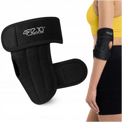 Фиксатор (бандаж) для локтевого сустава 4FIZJO MED 1 шт универсальный Black (P-5905973407380)