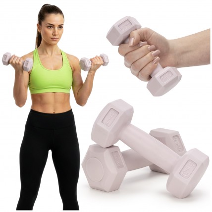 Гантели Actiget Hex 2 x 0.5 кг ACT0155 Light Pink