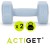 Гантели Actiget Hex 2 x 1 кг ACT0156 Sky Blue
