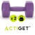 Гантели Actiget Hex 2 x 2 кг ACT0158 Purple