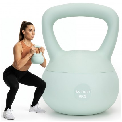 Гиря мягкая Actiget 6 кг для фитнеса ACT0064 Turquoise