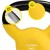 Гиря металлическая Cornix 4 кг с виниловым покрытием XR-0435 Yellow/Black