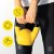 Гиря металлическая Cornix 4 кг с виниловым покрытием XR-0435 Yellow/Black