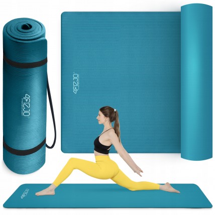 Коврик (мат) спортивный 4FIZJO NBR 190 x 100 x 1.5 см для йоги и фитнеса Sea Green (P-5905973407137)