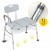 Стул-табурет 4FIZJO для ванной и душа, регулируемый White/Grey (P-5905973403399)