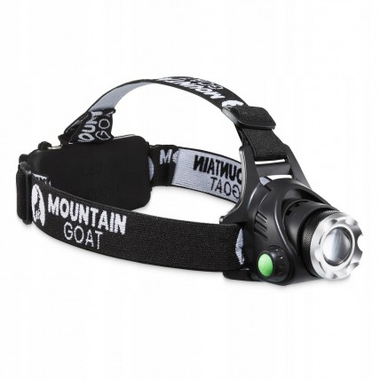 Фонарь налобный Mountain Goat LED 350 lm аккумуляторный, задний красный свет Black (P-5907739318336)