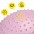 Мяч для фитнеса (фитбол) Cornix 55 см массажный Anti-Burst XR-0473 Light Pink