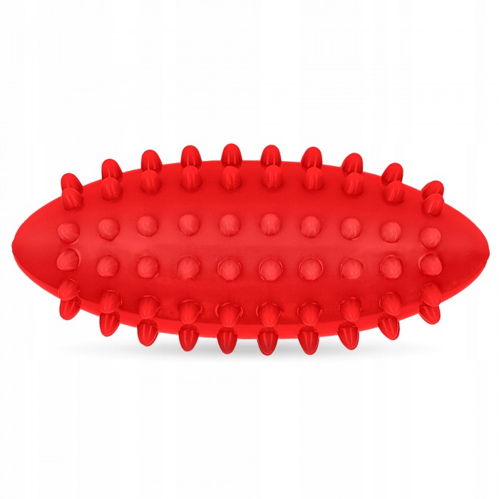 Мяч массажный огурец 4FIZJO Spike Bean 11.5 x 5 см Red (P-5905973403313)