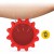 Мяч массажный огурец 4FIZJO Spike Bean 11.5 x 5 см Red (P-5905973403313)