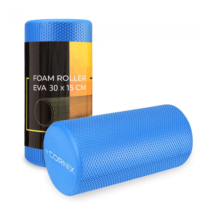 Массажный ролик Cornix EVA+ 30 x 15 см (валик, роллер) XR-0299 Navy Blue
