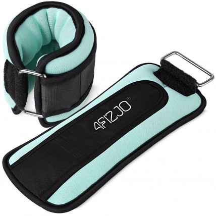 Утяжелители-манжеты для ног и рук 4FIZJO 2 x 0.5 кг Black/Turquoise (P-5907739311887)