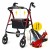 Роллер для ходьби 4FIZJO складний, зі сумкою Black/Red (P-5905973406901)