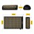 Килимок акупунктурний з валиком 4FIZJO Classic Mat Аплікатор Кузнєцова Black/Gold (P-5907739314987)