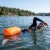 Буй для плавання Aquaget 2 в 1 20 л надувний AQ0038 Orange