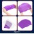 Шапочка для плавания Aquaget для длинных волос AQ0031 Violet