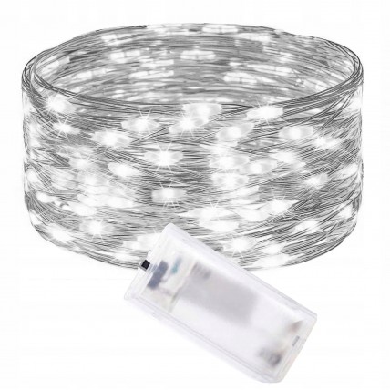 Гірлянда на батарейках Springos 0.9 м 10 LED CL0002 Cold White