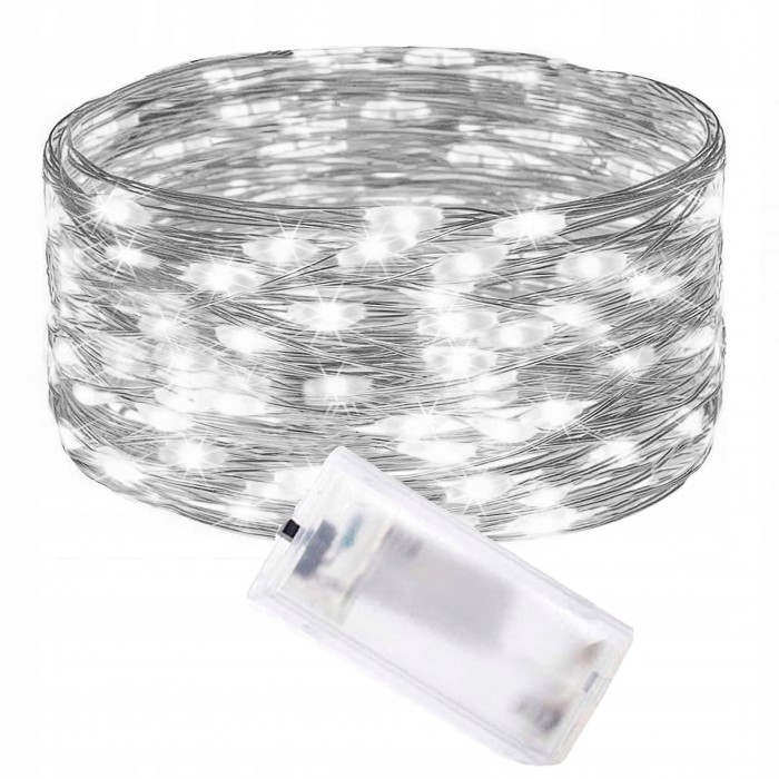 Гірлянда на батарейках Springos 0.9 м 10 LED CL0002 Cold White Гірлянда на батарейках Springos 0.9 м 10 LED CL0002 Cold White