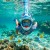 Маска для снорклінгу Aquaget Shark повнолицьова, дитяча AQ0009 Sky Blue