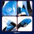Маска для снорклінгу Aquaget повнолицьова Size L/XL AQ0003 Blue/Black