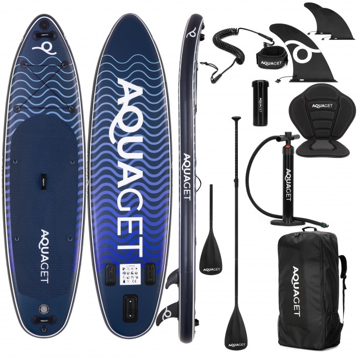 Надувна SUP дошка Aquaget 320 см з веслом AQ0046 Navy Blue/Black Надувна SUP дошка Aquaget 320 см з веслом AQ0046 Navy Blue/Black